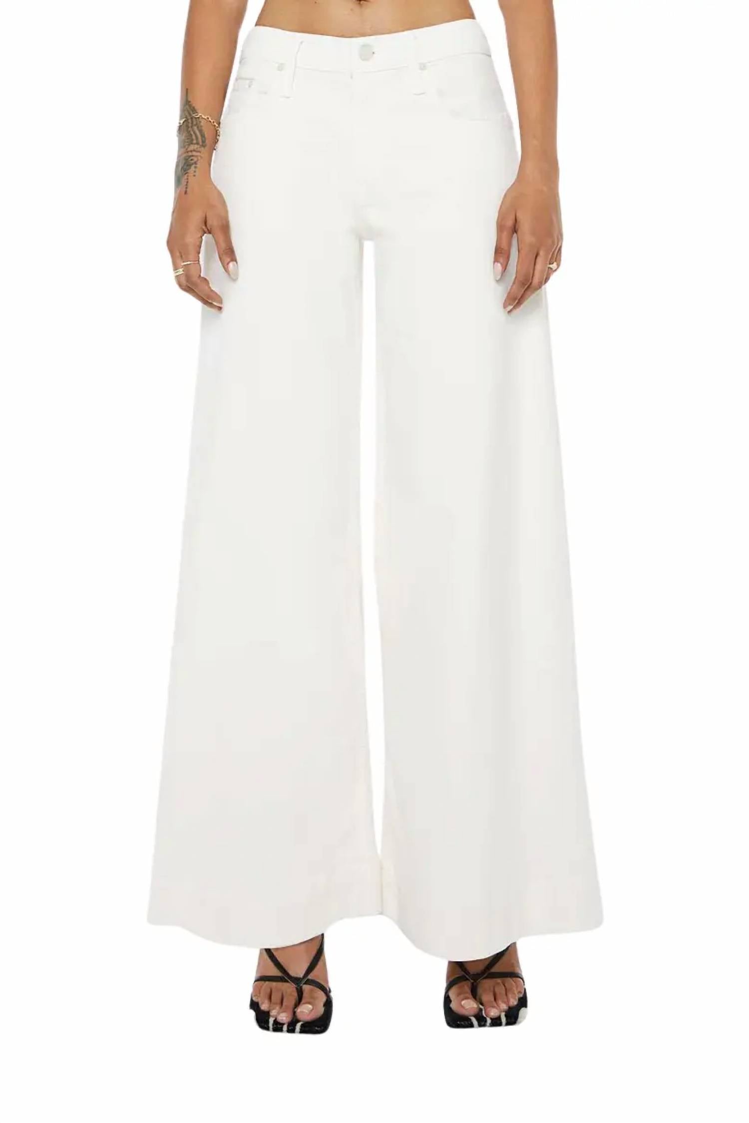 Mother - Lil Mid Rise Headliner Sneak Wide Leg Jeans