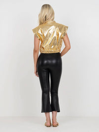 Emily Mccarthy - Vegan Leather Evie Top