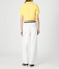 French Connection - Theo Linen Oversized Collar Top