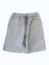 Crossley Women's Uomo Bermuda in white stripe - women's shorts