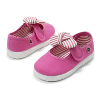 Victoria - Girls' Slip On Canvas Bow Shoes