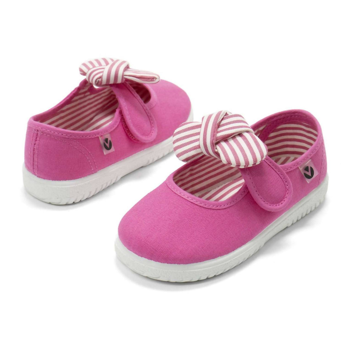 Victoria - Girls' Slip On Canvas Bow Shoes