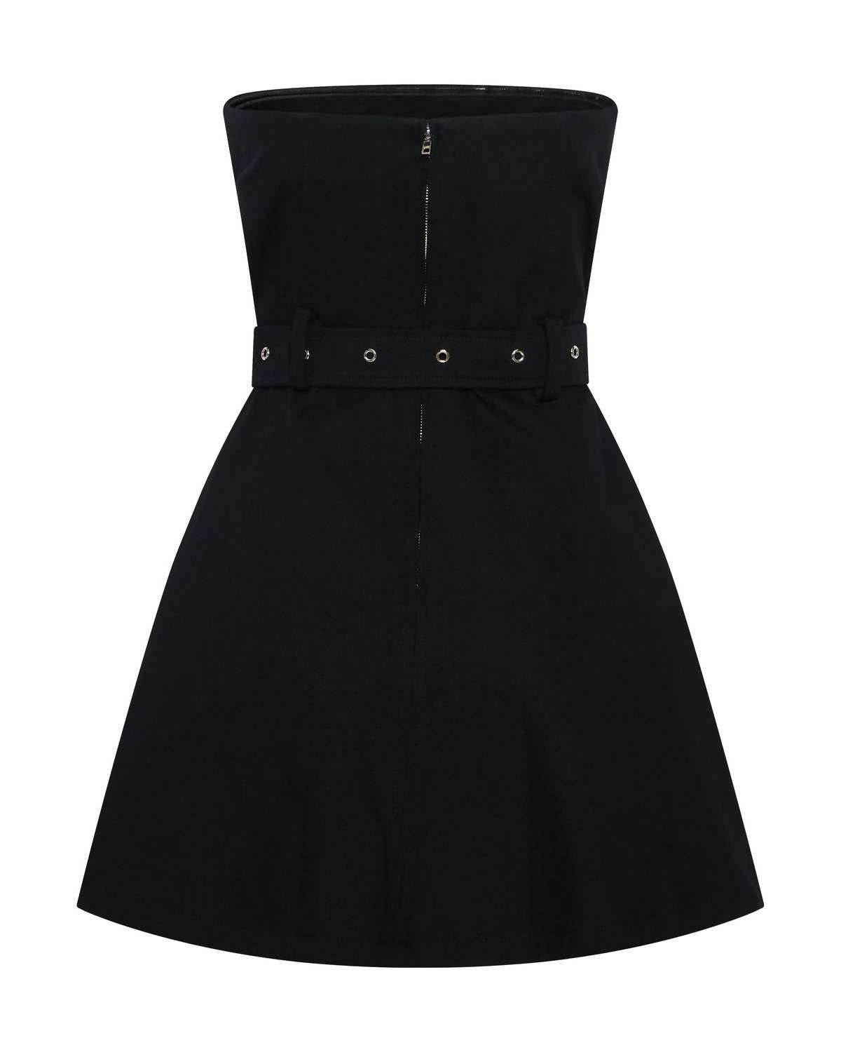 Third Form - Buckle Up Strapless Mini Dress