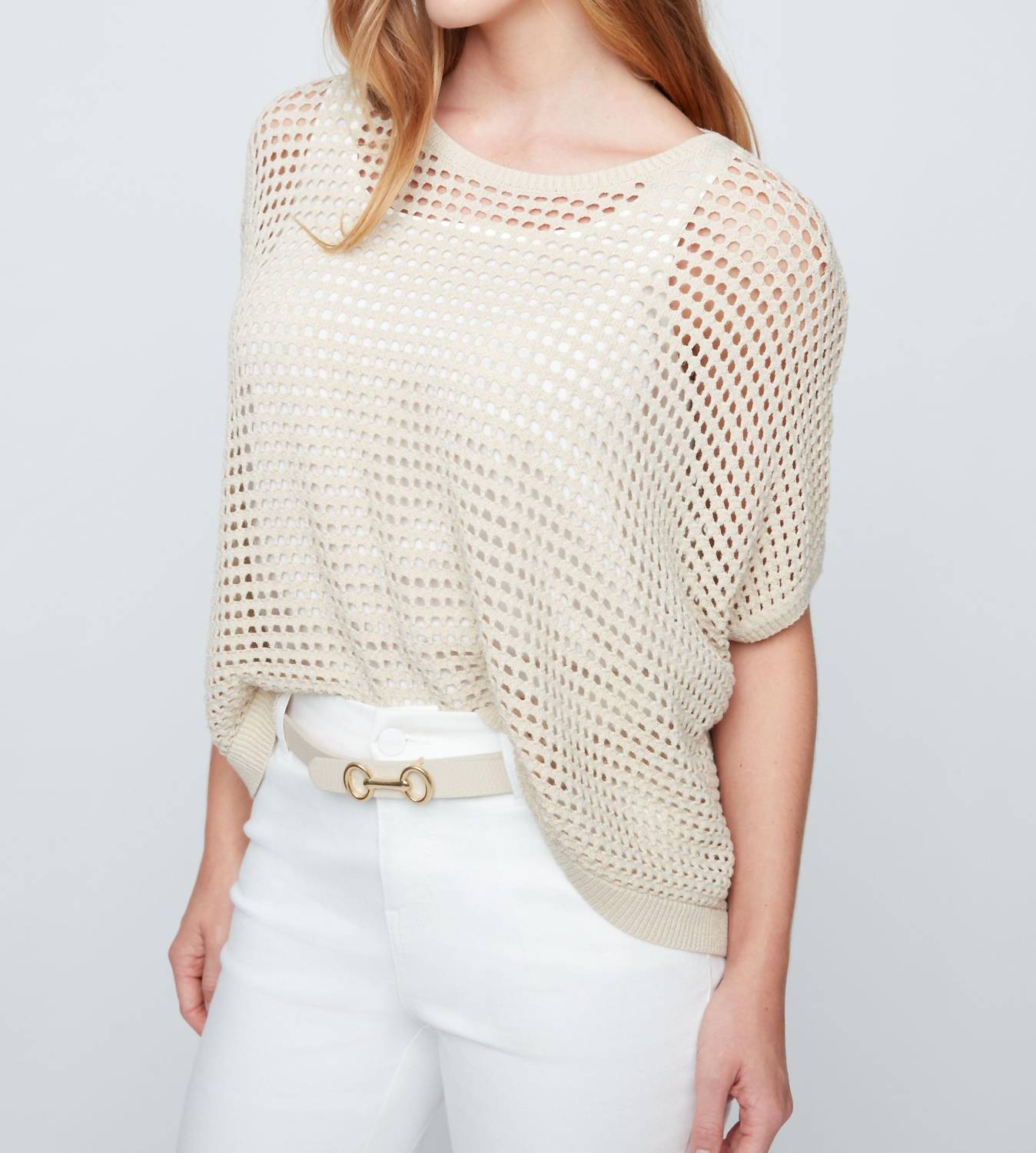 Renuar Right Where I Want Sweater in gold - women's sweater - detail view