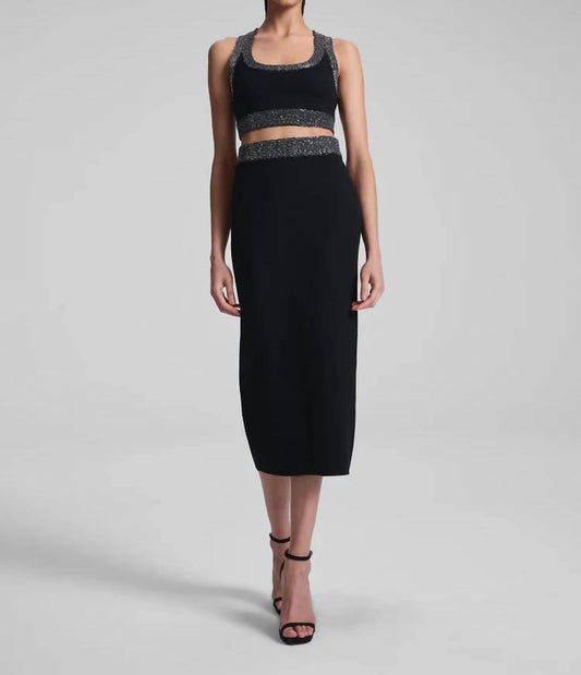 A.L.C. - Jane Sequin Embellished Knit Midi Skirt