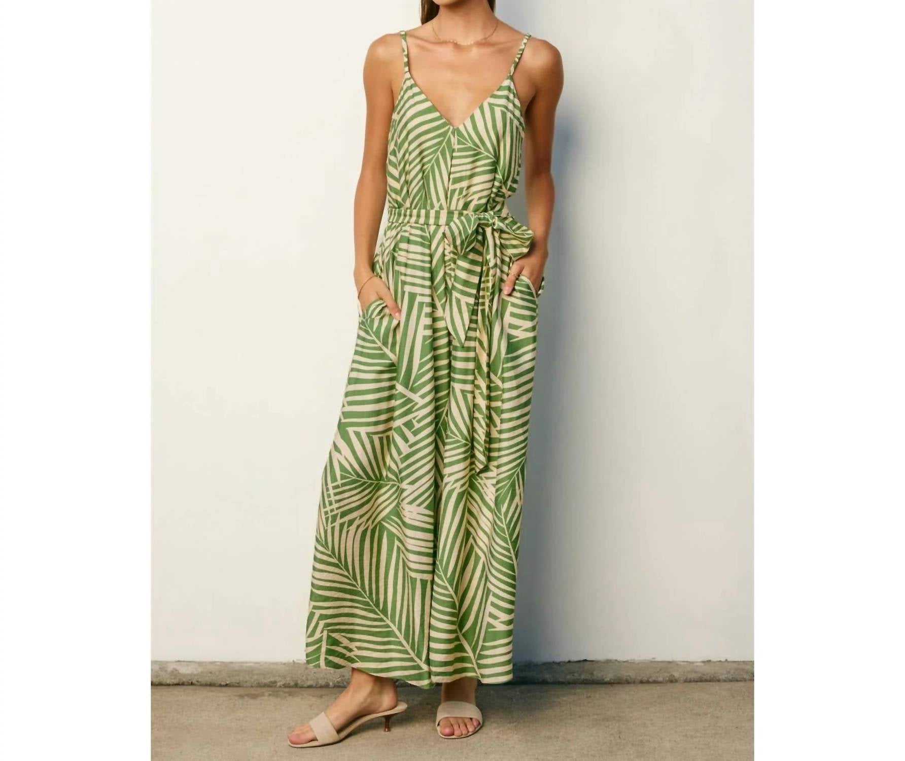Dress Forum - Janie Tropical Spaghetti Strap Maxi Dress