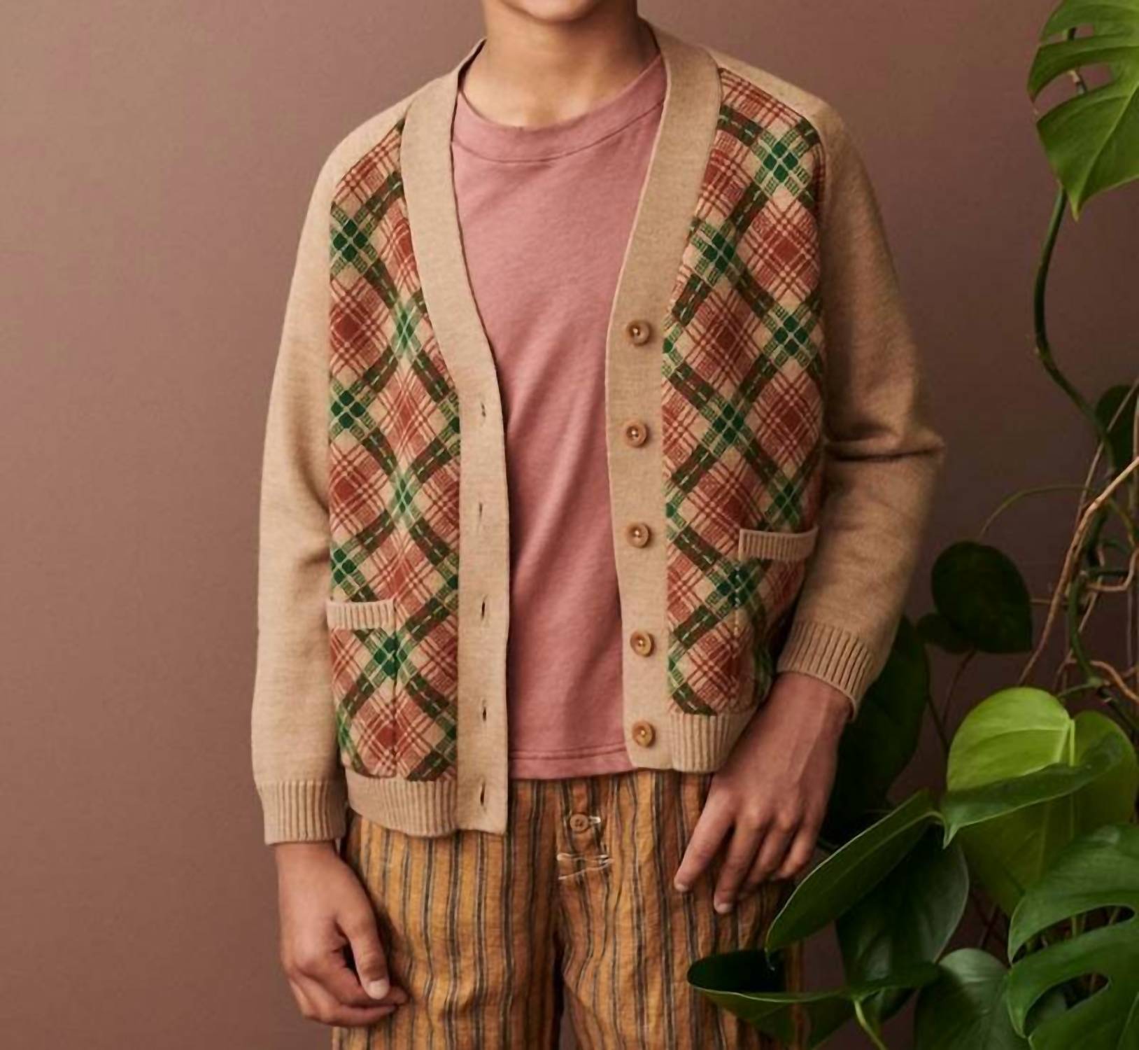 Caramel - Bailey V-Neck Cardigan