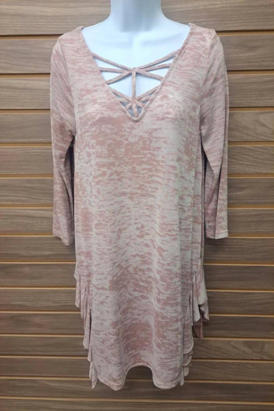 Hopely - Women's Cage Front Ruffled Bottom