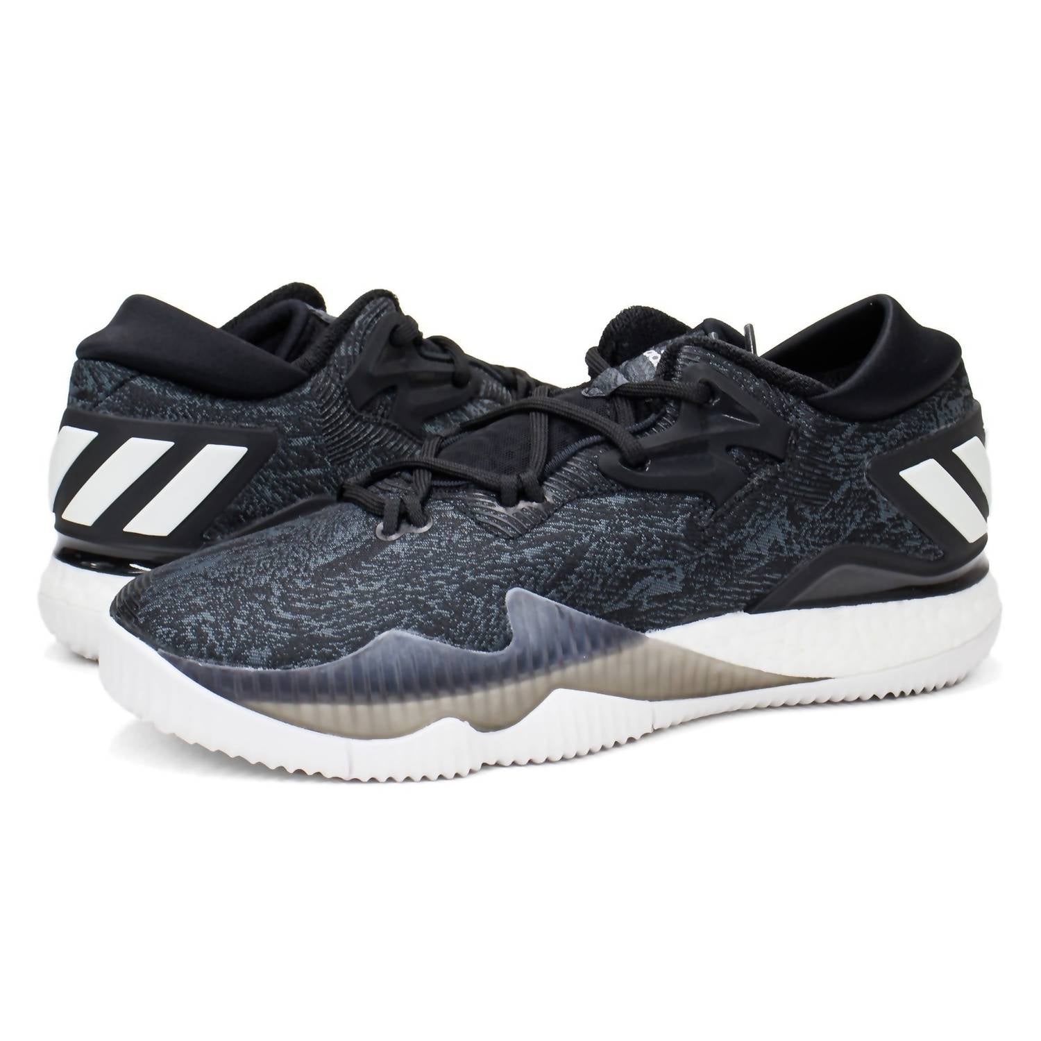 adidas Men's Crazylight Boost Low Basketball Shoes in black - men's shoe - view 5
