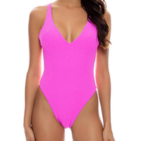 Luli Fama - Playa Vibes V-neck One Piece Bodysuit