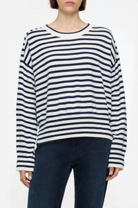 Closed - Striped Crewneck Long Sleeve Top