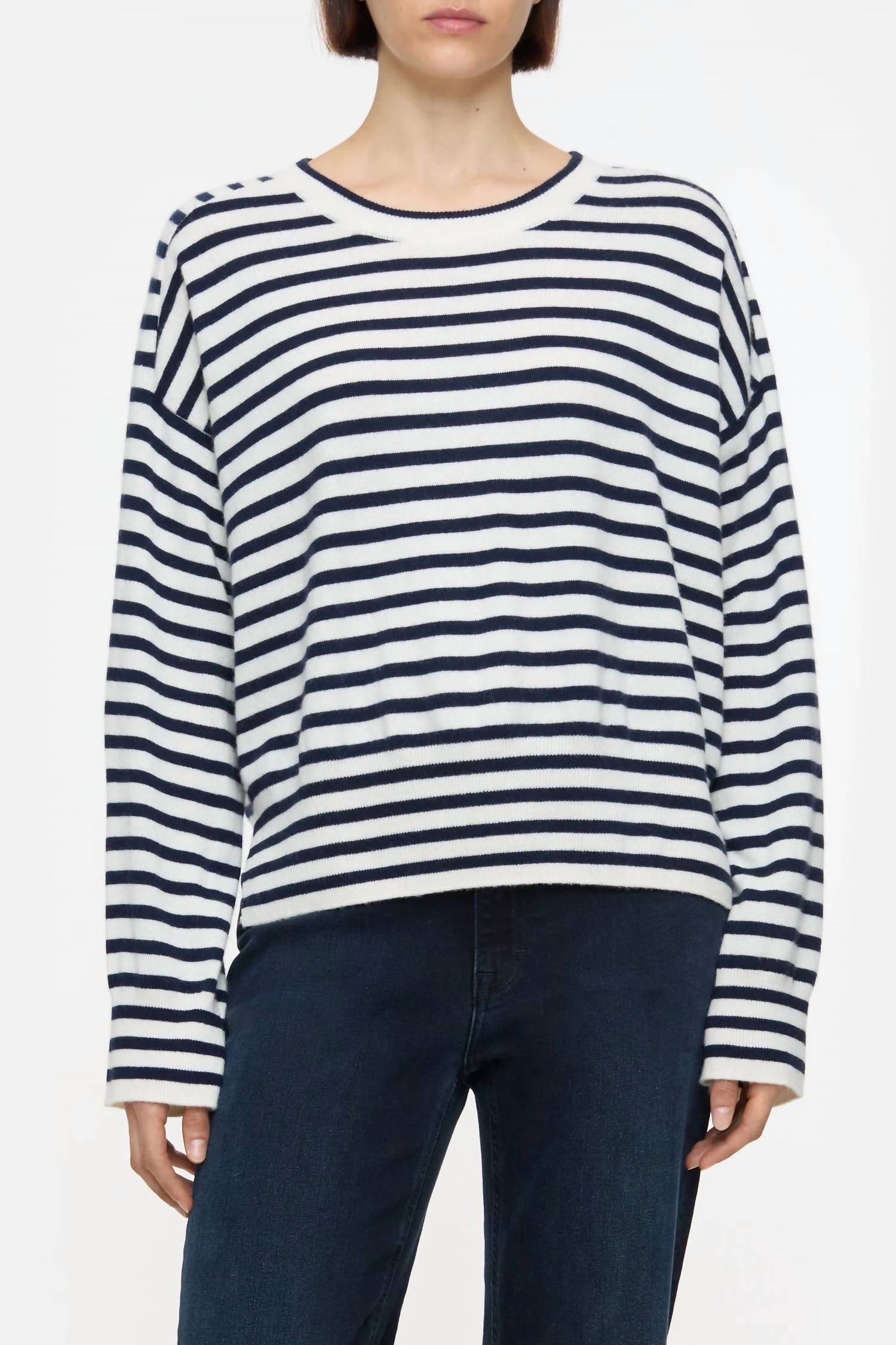 Closed - Striped Crewneck Long Sleeve Top
