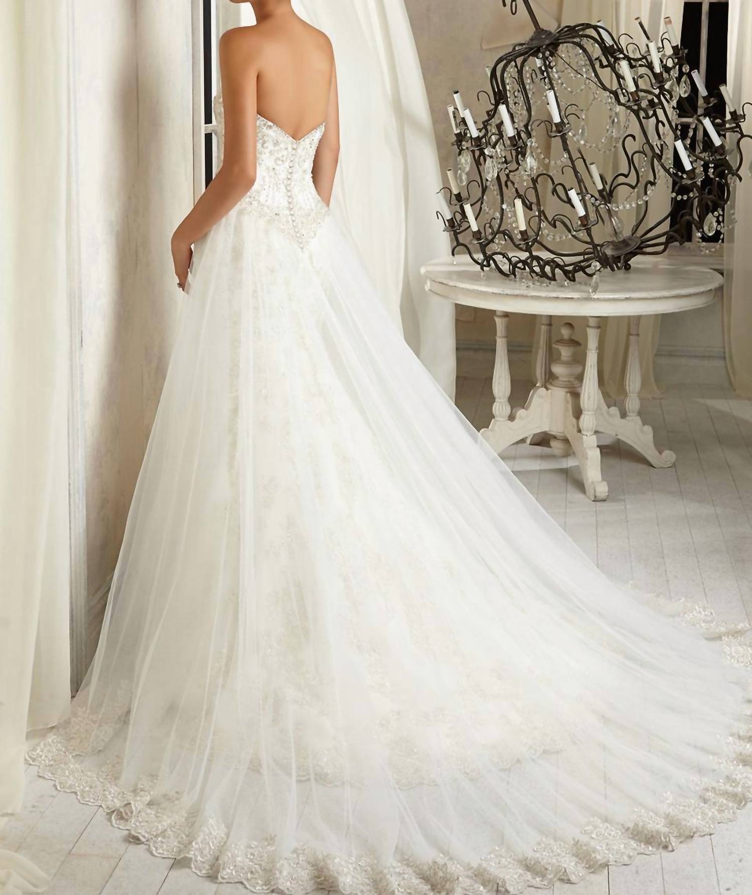 Angelina Faccenda - Trumpet Embroidered Wedding Dress