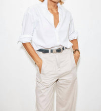 A SHIRT THING Women's Phoebe Blouse in white - women's shirt