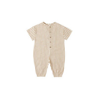 Rylee + Cru Baby's Hayes Jumpsuit in golden stripe - kids' item