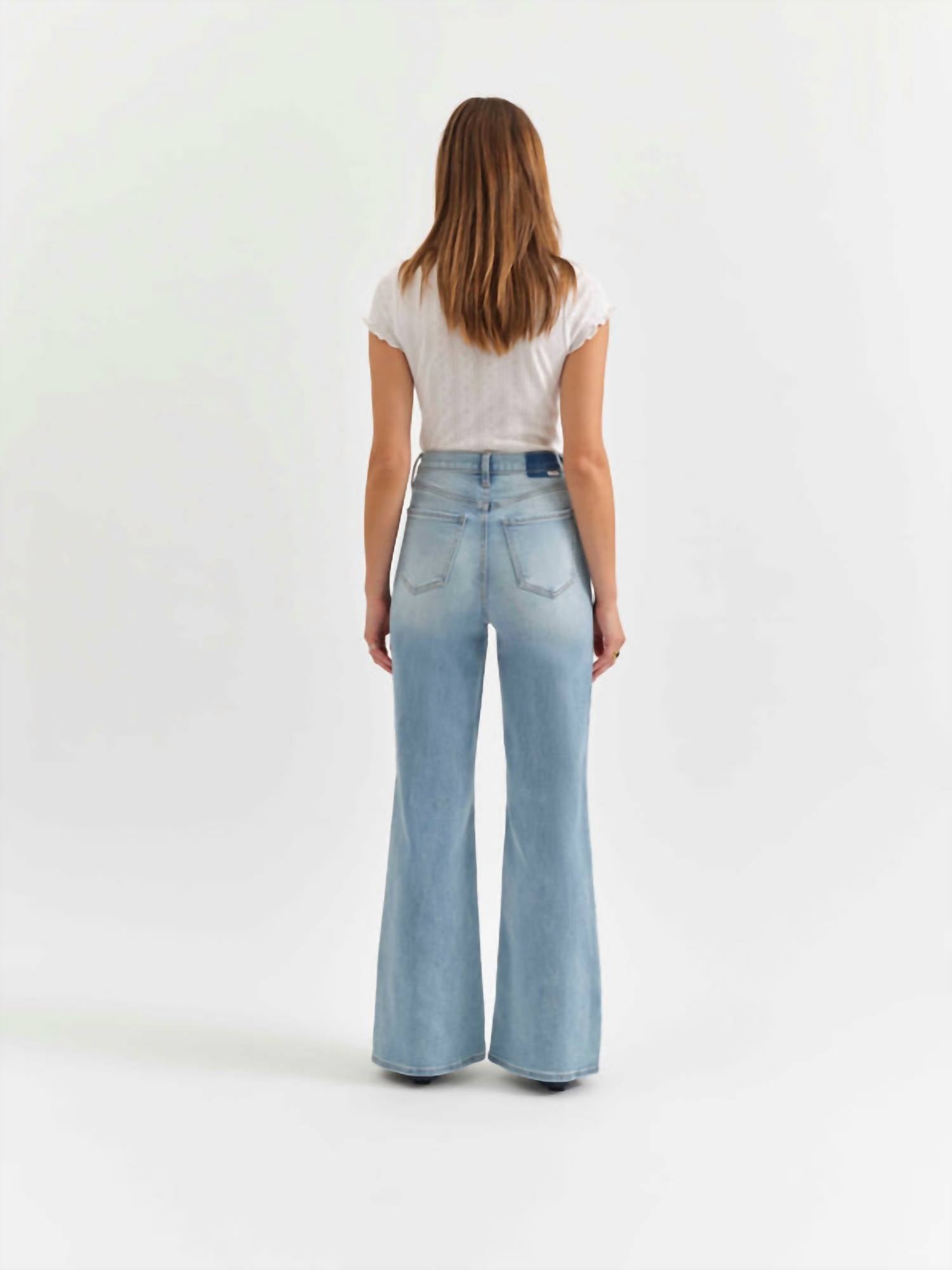 DAZE Far Out High Rise Wide Leg Jean in blooming vintage - women's jeans - view 4