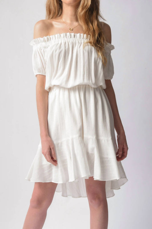 Nsf - Niara Short Sleeve Peasant Dress