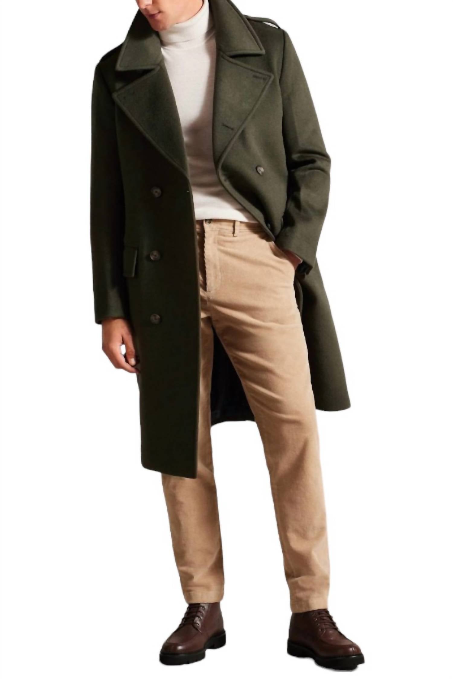 Ted Baker - Avin Wool Blend Military Coat
