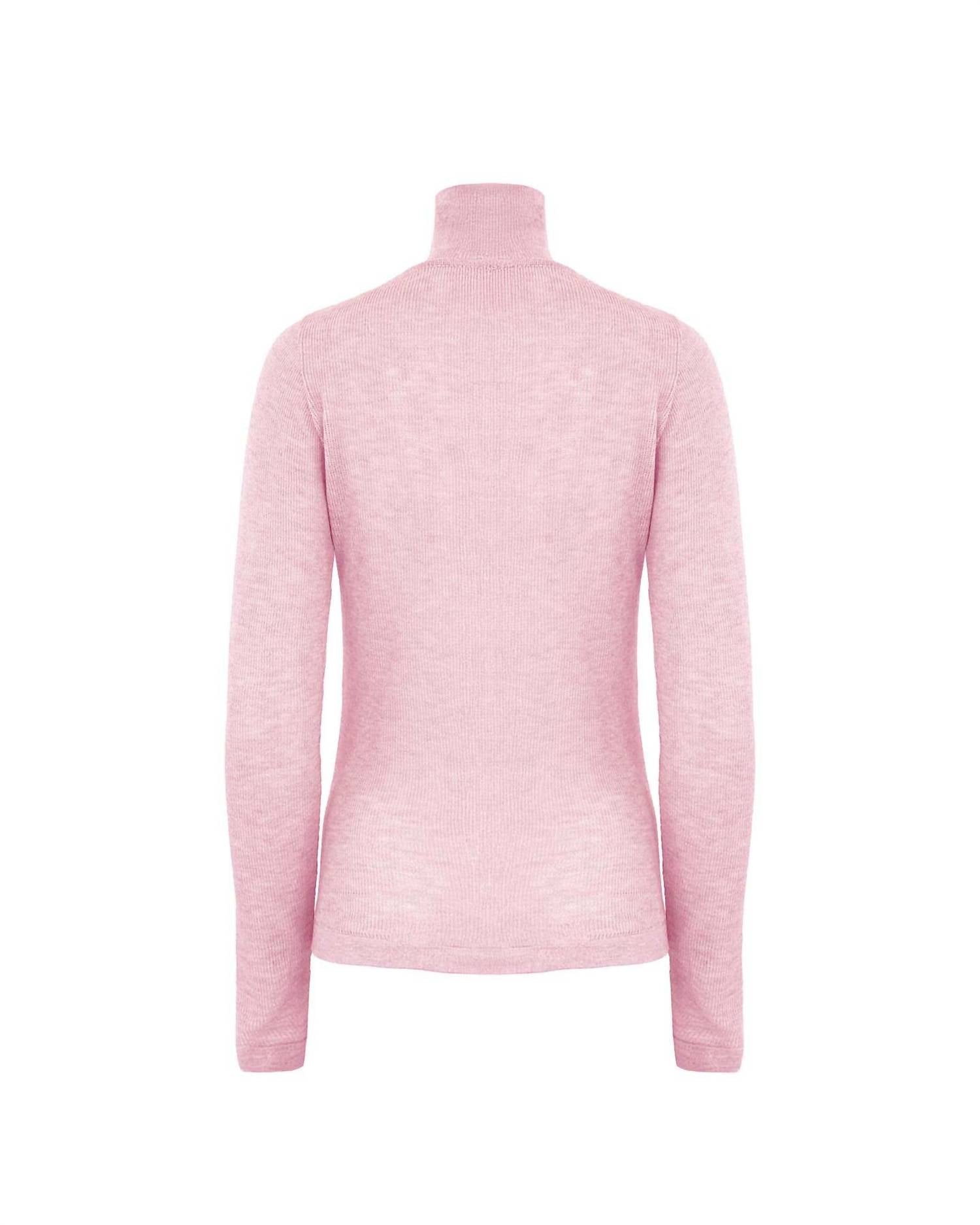 Theo The Label - Women's Nomia Sheer Knit Turtleneck Top