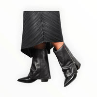 Halmanera - Women's Foldover Lug Sole Boots