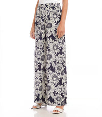 Karen Kane - Sabel Sunflower Print Wide Leg Pant