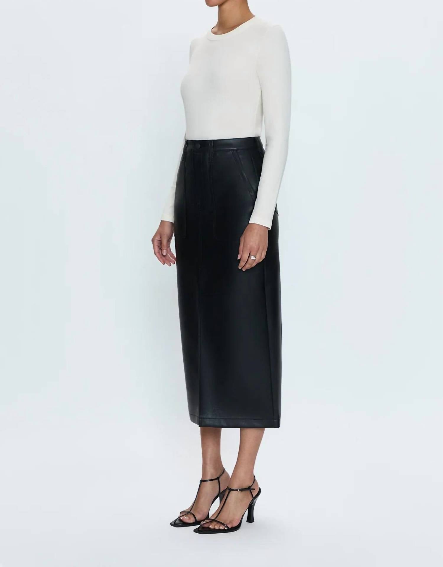 Pistola - Alice Utility Vegan Leather Skirt