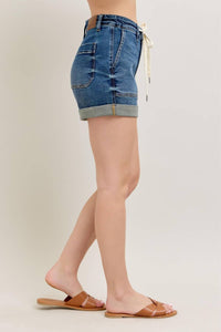 Judy Blue - High Waist Cuff Jogger Short