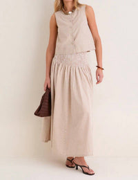 Emerson Fry - Button Front Wide Hem Top