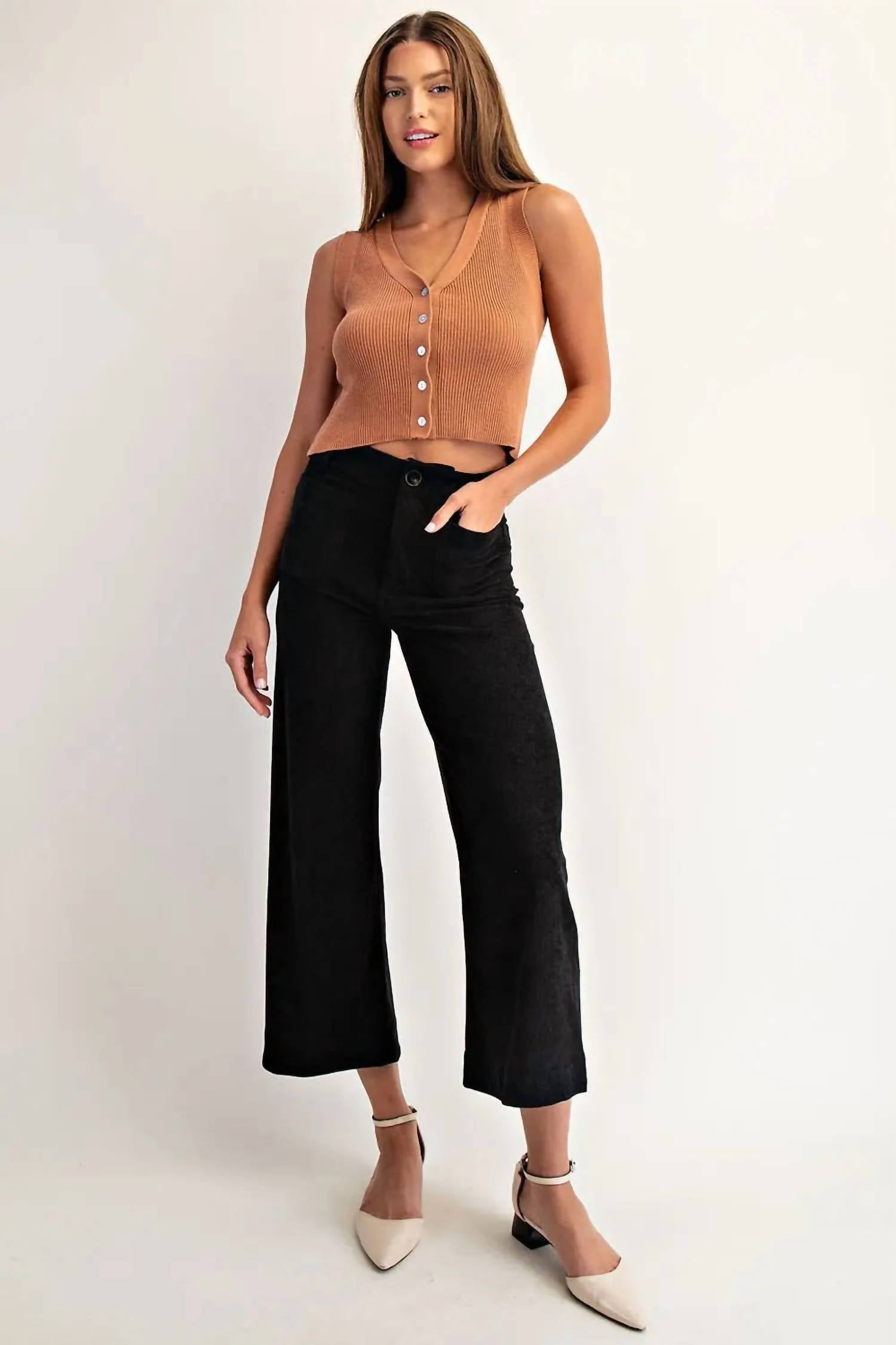 Ee:Some - Corduroy Patch Pocket Pant