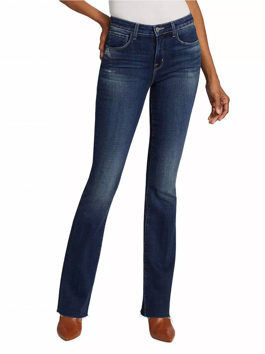 L'Agence - Ruth High-Rise Straight Leg Denim Jeans