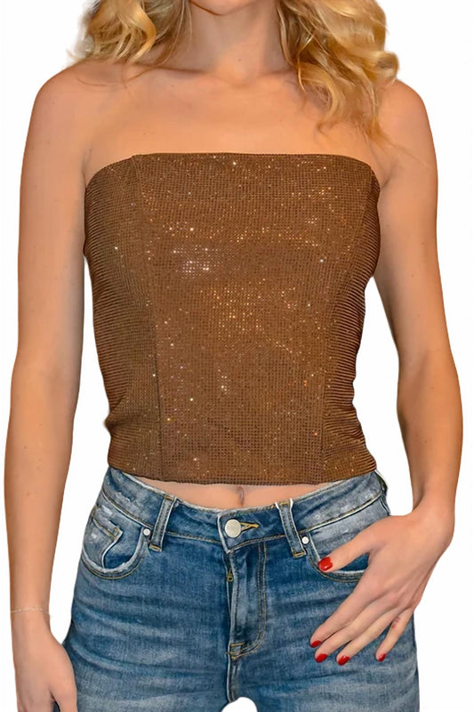 Glam - Bedazzled Bustier Top