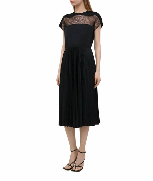 Valentino - Lace Detail Midi Dress