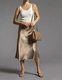 Weekend Los Angeles - Satin Mirada Midi Skirt