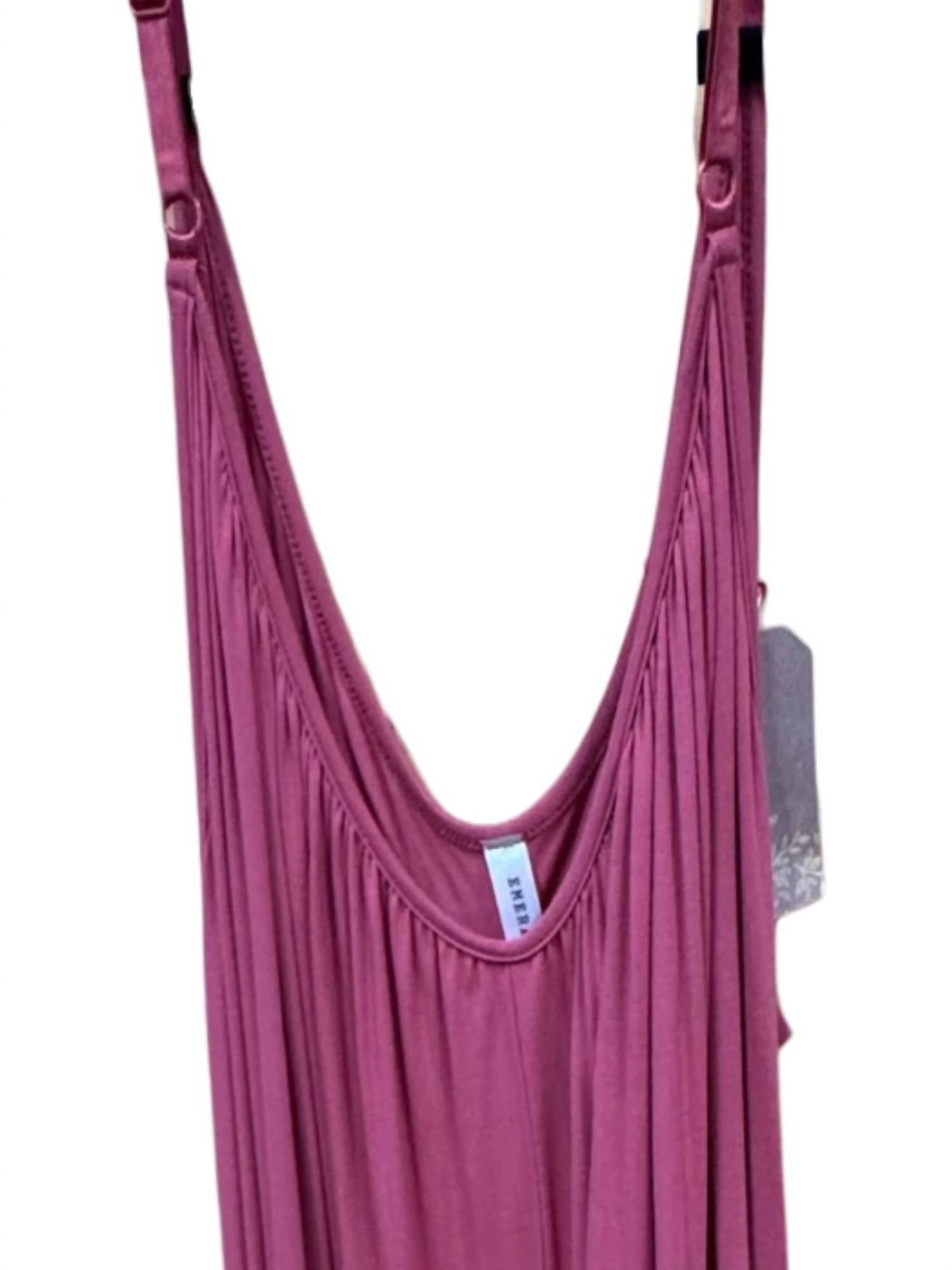 Emerald Collection Women's Scoopneck Romper in rose - women's pants - detail view