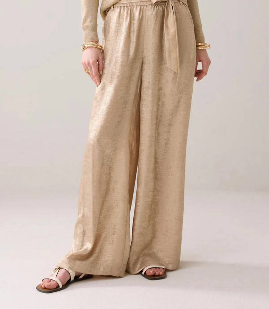Summum - Lame wide leg pant