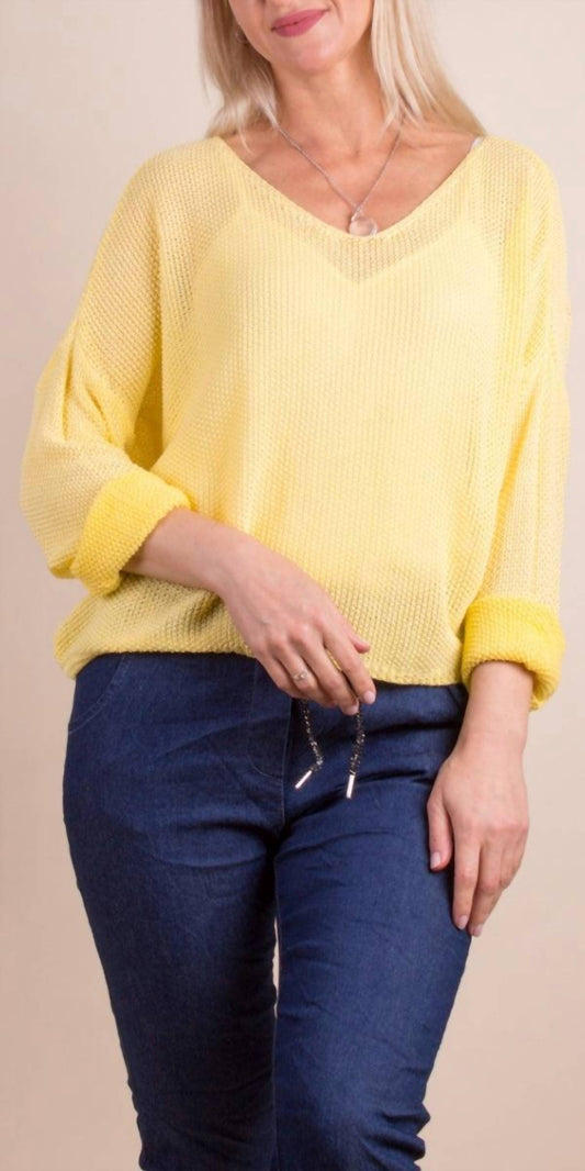 Gigi Moda - Caprice Scoop Neck Textured Sweater