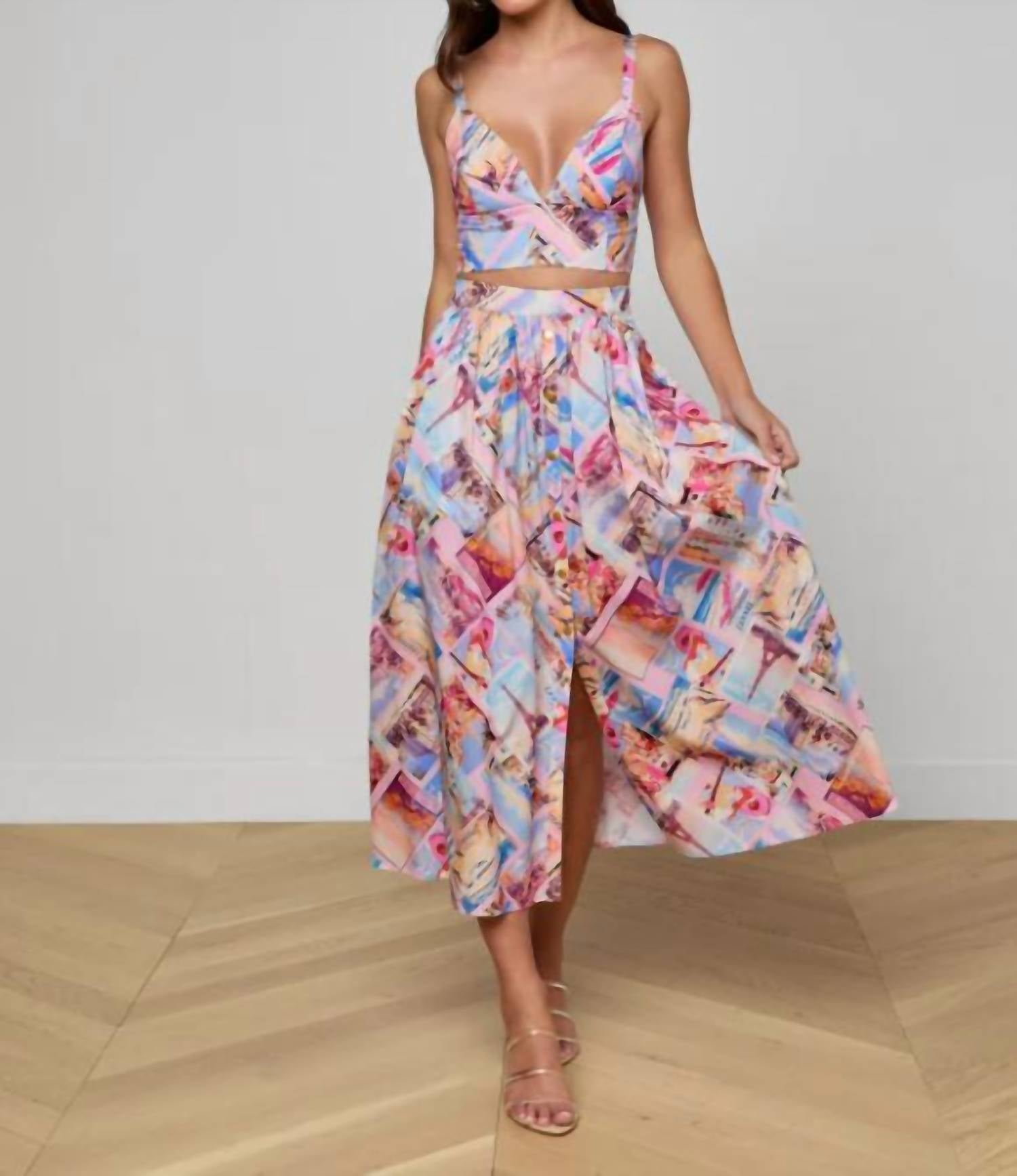 L'Agence - SEINA MIDI SKIRT