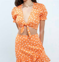 Blue Blush - Let That Mango Skirt Set