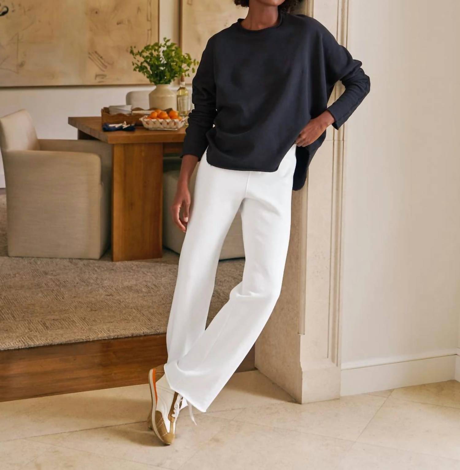 Frank & Eileen - Anna Long-sleeve Capelet British Tee