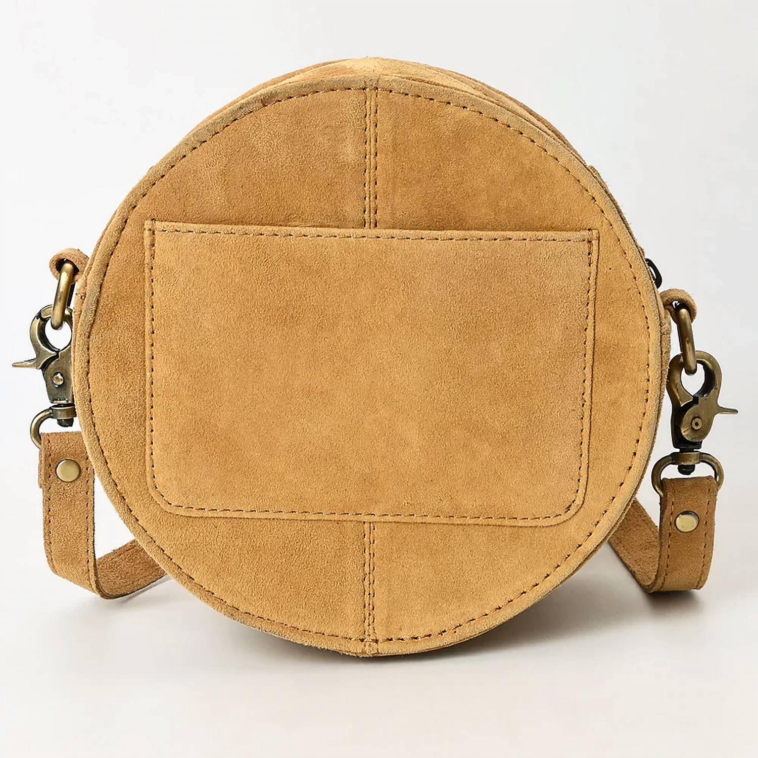 American Darling - Women's Canteen Western Suede Leather Bag