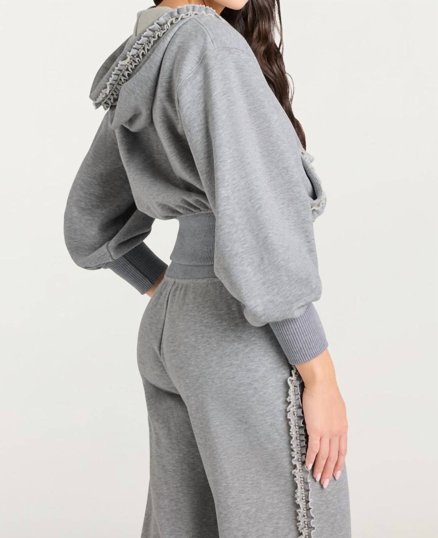 Cinq A Sept - Heather Maddie Zip Up Sweatshirt