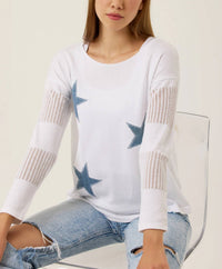 French Kyss - Long Sleeve Star Top