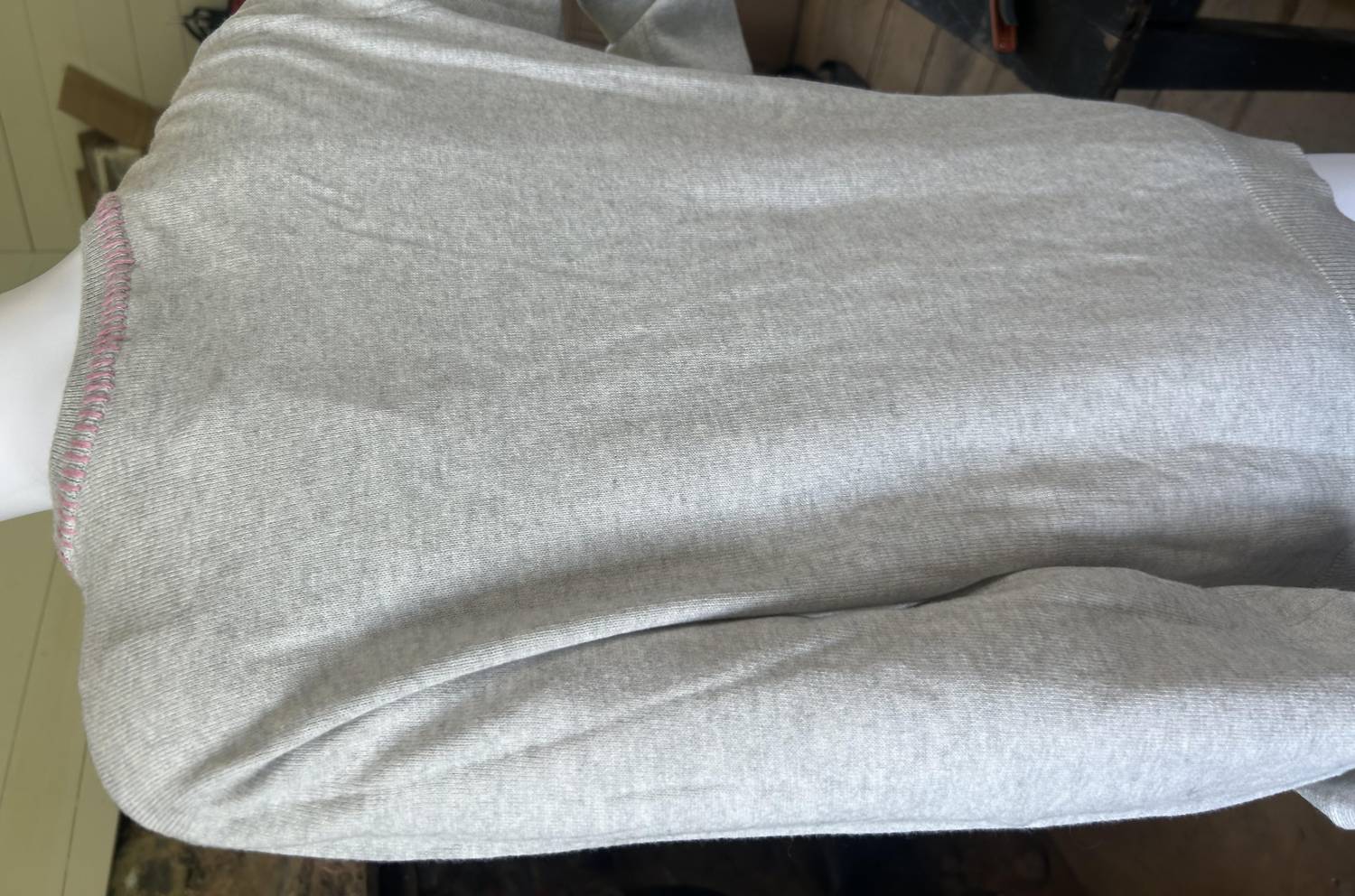 Pure Amici - Women's Cotton Cashmere Split Hem Crew Sweater