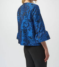 Joseph Ribkoff - Floral Blazer With Flare Sleeves