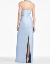Sachin & Babi - Irina Beaded Illusion Neck Gown