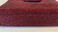 Tiana - Cutout Handle Linear Bead Clutch