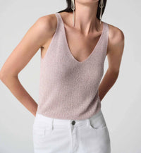 Joseph Ribkoff - Metallic Knit With Rhinestones Camisole