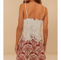 Farm Rio - Sleeveless Lace Top