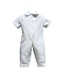 L'Pety Canar - Boy's Short Sleeve Unlined Romper With Long Cuffed Pants