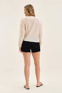 Judy Blue - High Waist Star Studded Slim Denim Short